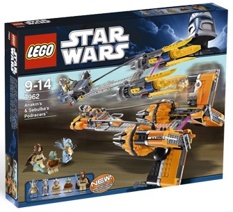 LEGO Star Wars 7962 Anakin's & Sebulba’s Podracers - Toys N Bricks