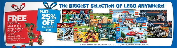 ToysRUs December 2012 LEGO Sale