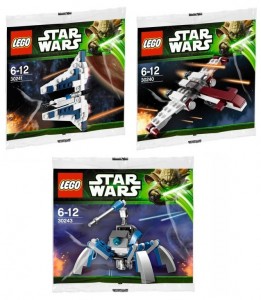 LEGO Star Wars 2013 Polybag Sets (30240 30241 30243)