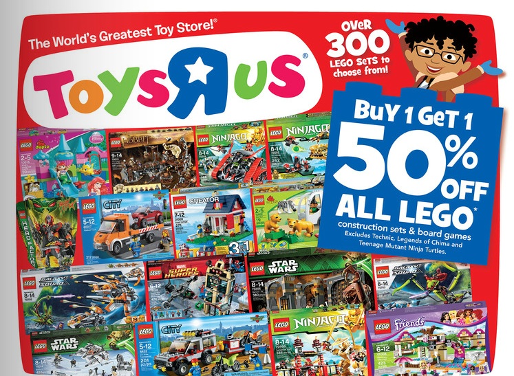 ToysRUs America February 2013 LEGO BOGO Sale