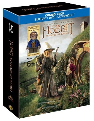 LEGO Bilbo Minifigure The Hobbit An Unexpected Journey DVD & Blu Ray