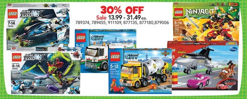 LEGO Sale ToysRUs March 2013