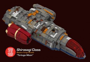 [MOC] Tortuga Moon modular smuggling ship