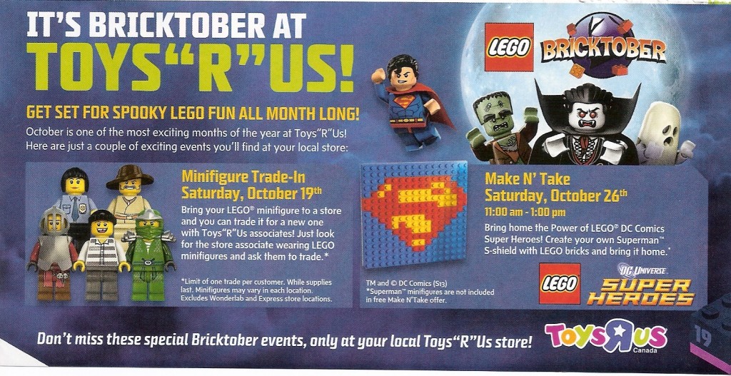 LEGO Bricktober 2013 at ToysRUs Canada