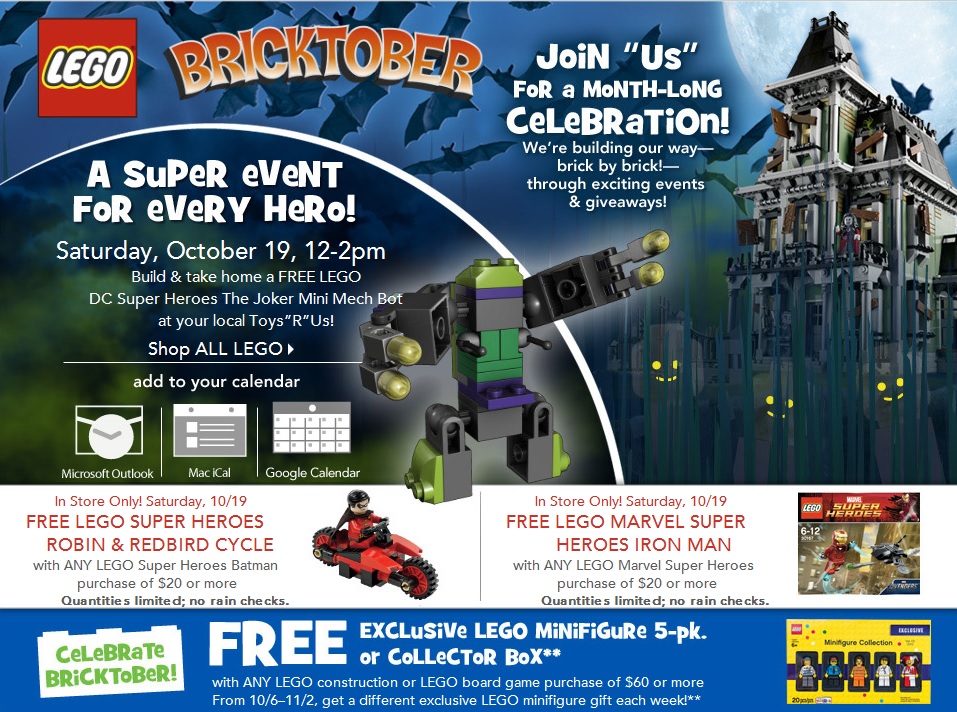 LEGO Bricktober 2013 USA Promotions & Events - Toysnbricks