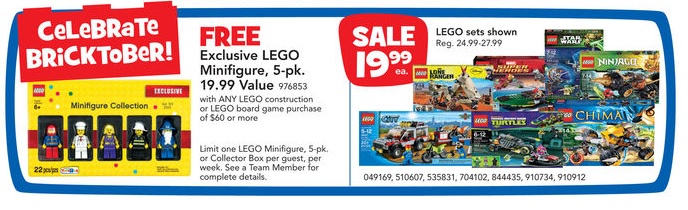ToysRUs USA 2013 LEGO Bricktober Week 3 Sale