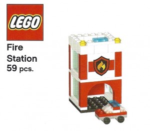 Mini LEGO City Fire Station (October 2013 Pottery Barn Kids)