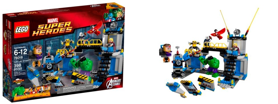LEGO 76018 Marvel Super Heroes Hulk Lab Smash - Toysnbricks