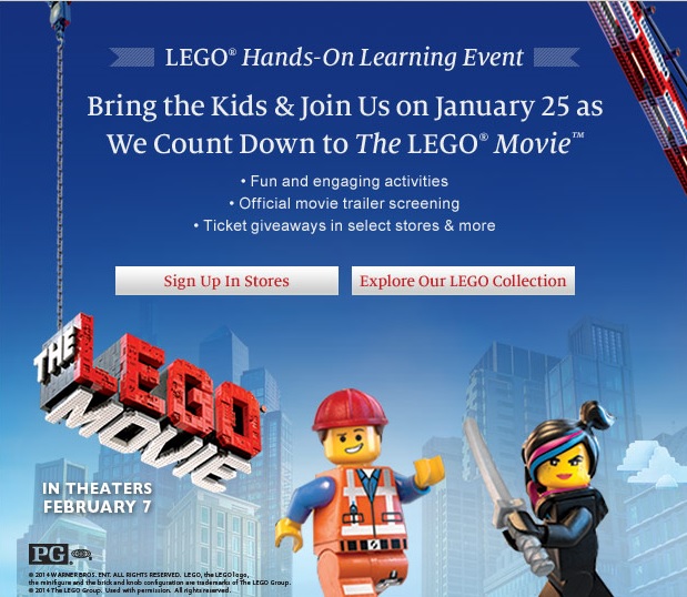 The LEGO Movie Barnes & Nobles January 2014 LEGO Event