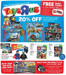 February 2014 LEGO Sale at ToysRUs USA