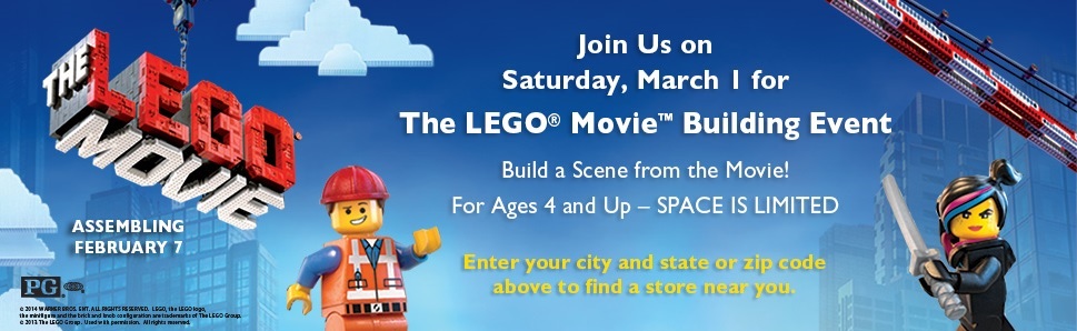 LEGO Movie Building Event March 2014 at Barnes & Nobles USA