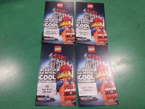 ToysRUs Canada LEGO Movie 2014 Scratch Card Giveaway Promotion