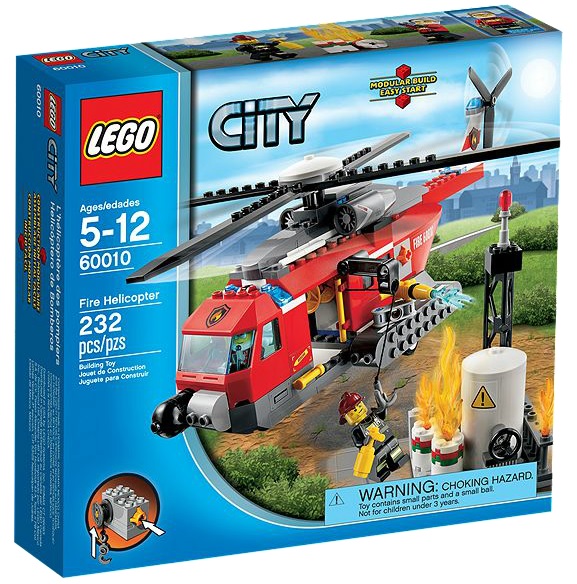 60010 LEGO City Fire Helicopter - Toysnbricks
