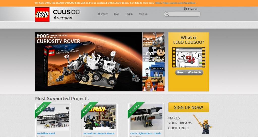 LEGO Cuusoo B Version to LEGO Ideas April 2014