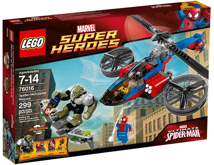 LEGO Super Heroes Spider Man 76016 Spider-Helicopter Rescue - Toysnbricks