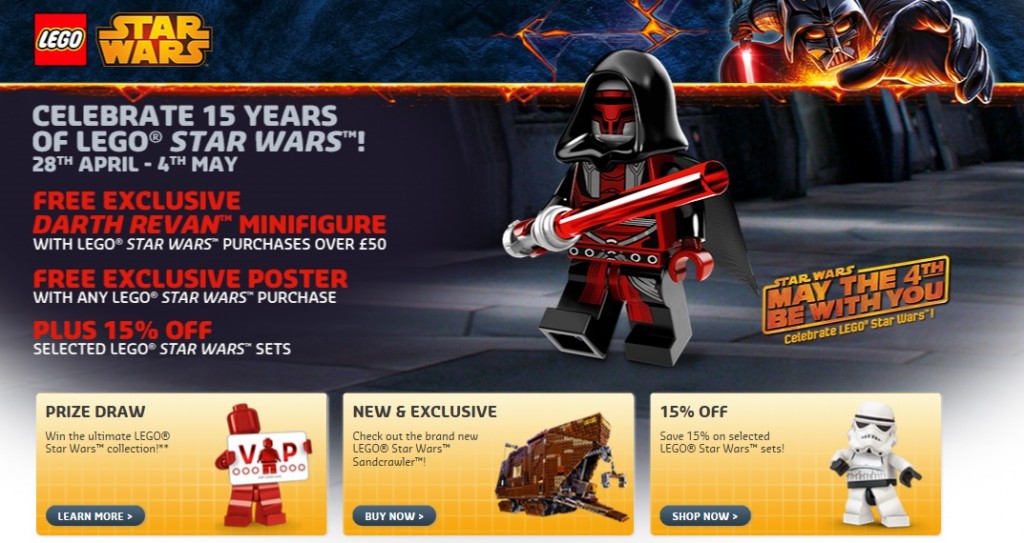 May 4th 2014 LEGO Star Wars Sale Europe UK - Toysnbricks