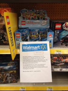 Wal-Mart USA LEGO Simpsons Minifigures 2014 April $2.97