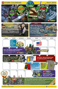 July 2014 LEGO Brand Store Calendar - Toysnbricks