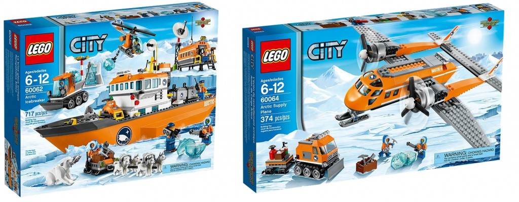 LEGO City 60062 Arctic Icebreaker 60064 Arctic Supply Plane - Toysnbricks