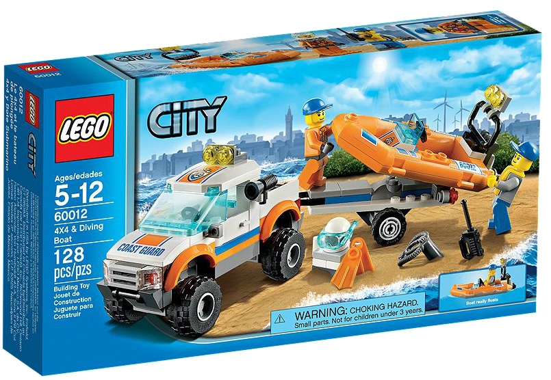 LEGO City 60012 4x4 & Diving Boat - Toysnbricks
