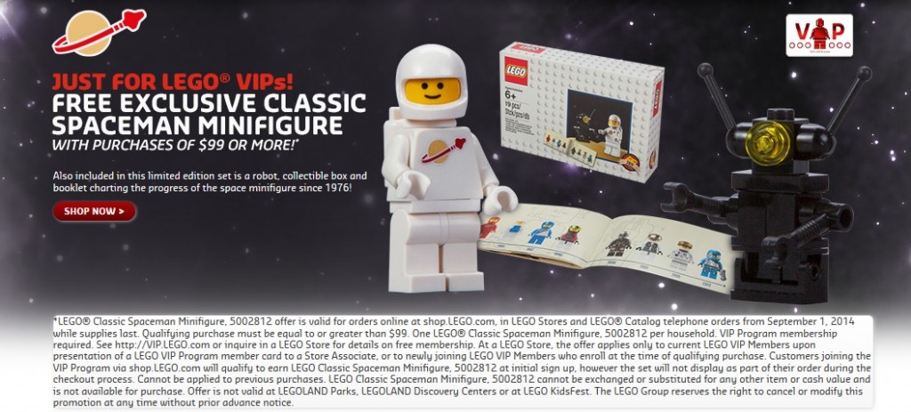 5002812 LEGO Classic Spaceman Minifigure September 2014 Promotion - Toysnbricks