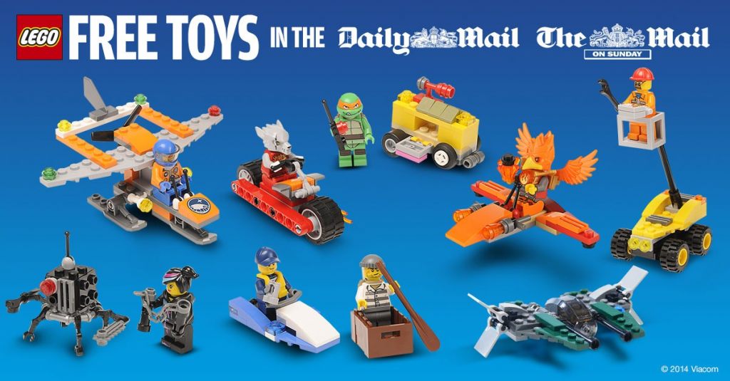 TheDailyMail & The Mail Newspaper LEGO Promotion 2014 UK