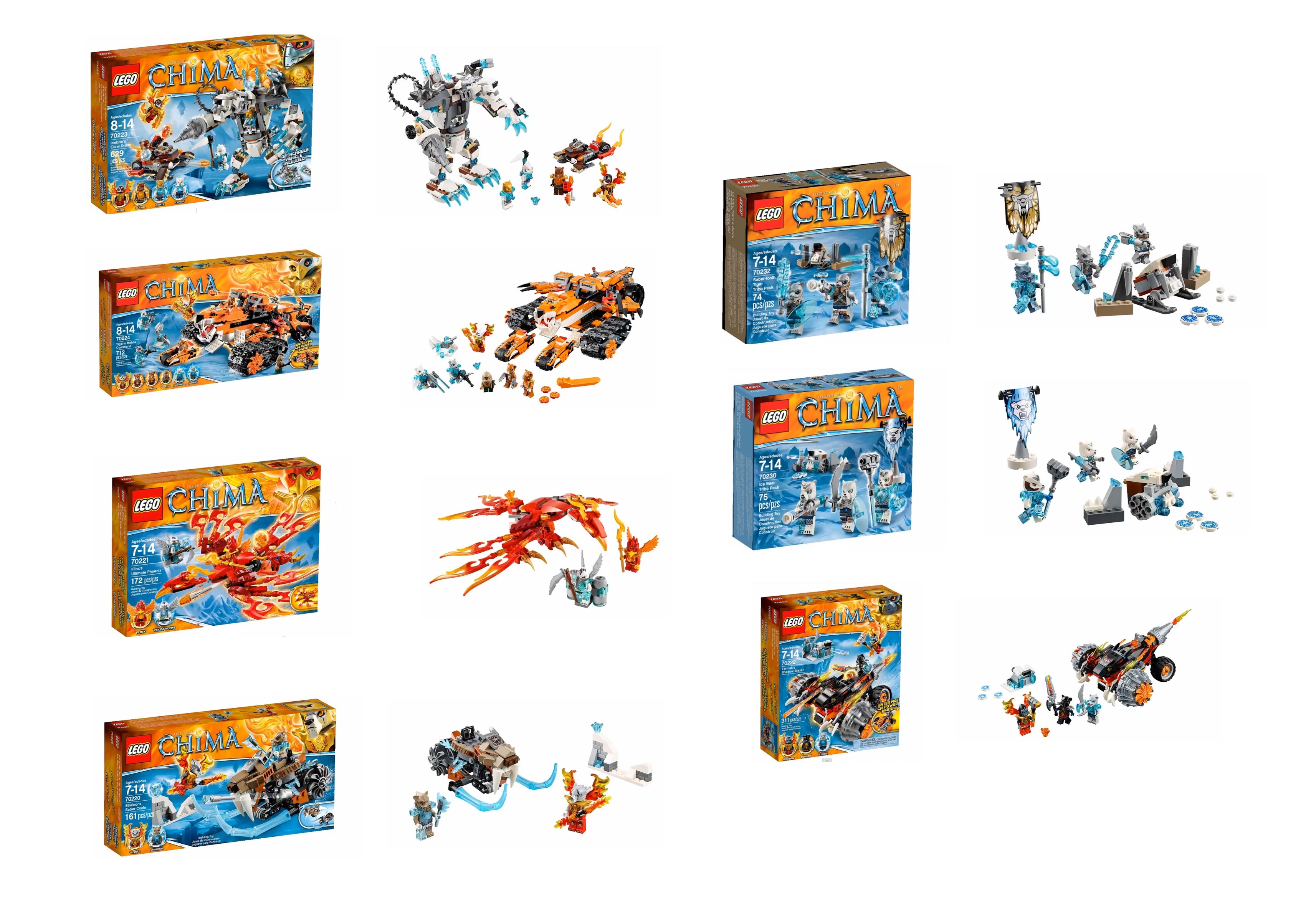 LEGO Chima Pictures 70220 70221 70223 70224 70229 70231 70232 - Toys N Bricks