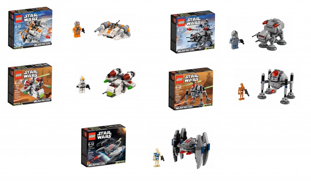 2015 LEGO Star Wars Microfighters Set Pictures 75073 75074 75075 75076 75077