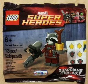 LEGO Rocket Racoon Minifigure Guardians of the Galaxy Super Heroes Marvel Polybag 5002145
