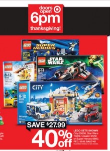 Target USA 2014 LEGO Black Friday Sales & Deals