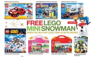 Target USA LEGO Snowman Polybag Promotion November 2014