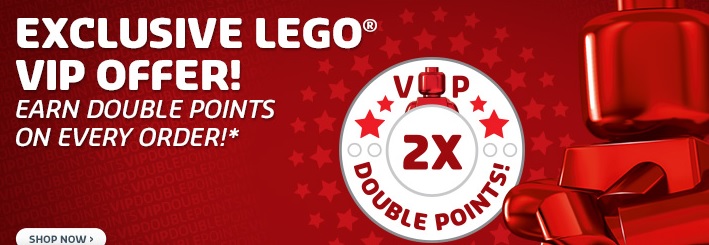 Double VIP Points LEGO December 2014 Banner