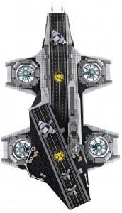 LEGO Marvel Super Heroes 76042 SHEILD Helicarrier Top High Resolution - Toysnbricks