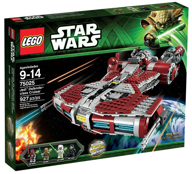 75025 LEGO Star Wars Jedi Defender-class Cruiser - Toysnbricks