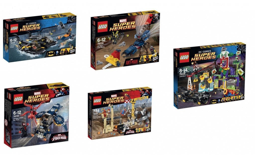 DC Marvel LEGO Super Heroes 2015 Summer Sets 76034 76035 76036 76037 76039 - Toysnbricks