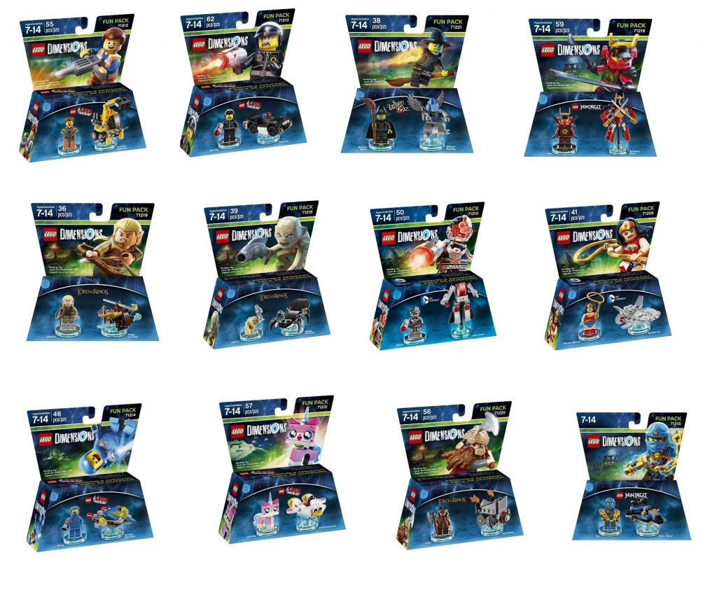 LEGO Dimensions Fun Packs Movie, Ninjago, Lord of the Rings 71209 71212 71213 71214 71215 71216 71218 71219 71210 71220 71221 71231 - Toysnbricks