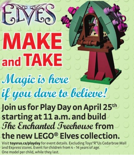 LEGO Elves Building Event April 2015 ToysRUs Canada - Toysnbricks