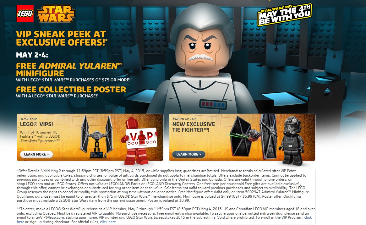 2015 LEGO Star Wars May The 4th Be You (Sneak Peak) - Toys N Bricks