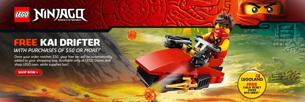 Ninjago LEGO April 2015 Promotion Kai Drifter Polybag set