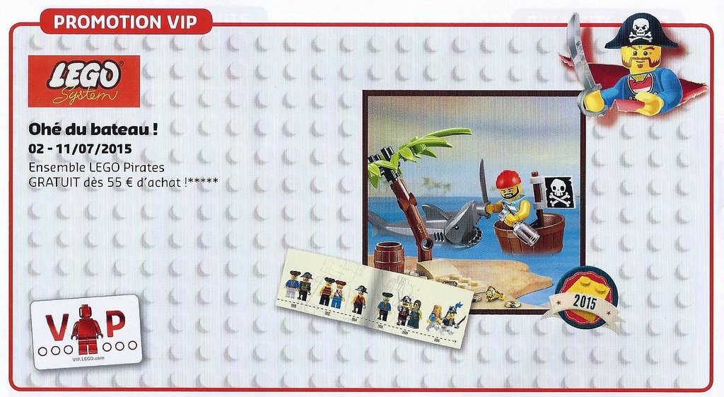 Classic LEGO Pirates VIP Retro Minifigure Set August 2015