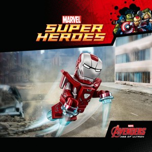 Marvel LEGO Silver Centurion Iron Man Minifigure GameStop Exclusive 2015