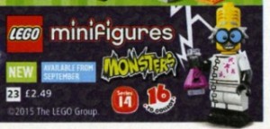 LEGO Minifigures 71010 Series 14 Monster Theme - September 2015