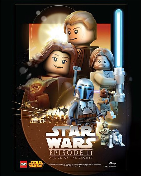 5004886 LEGO Star Wars Episode II Attack of the Clones Poster - Toysnbricks