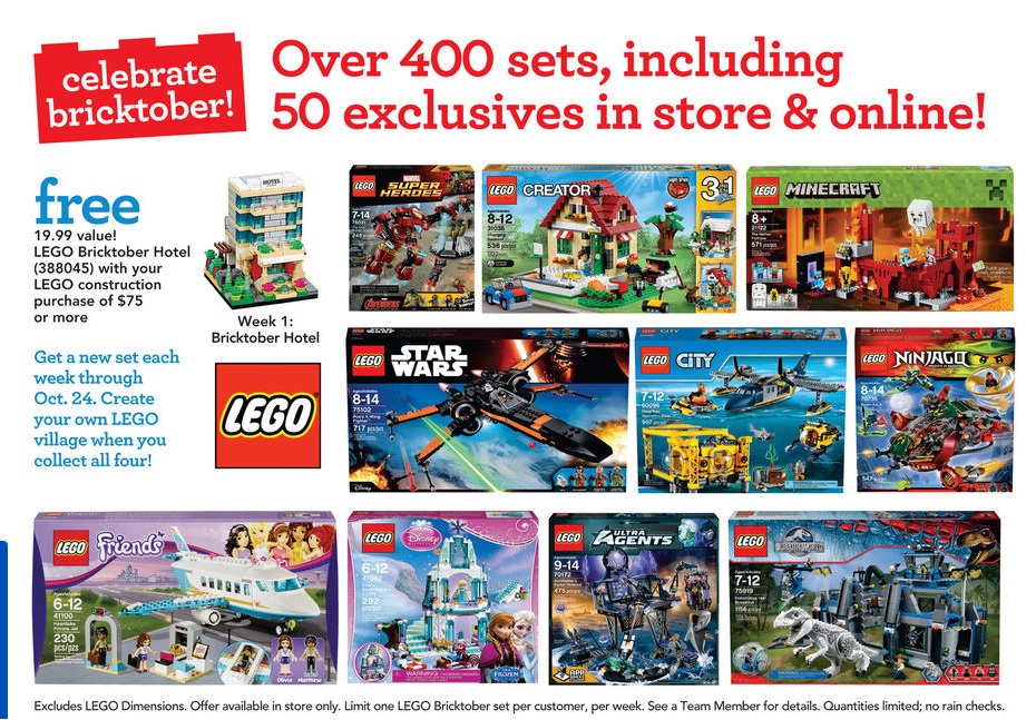 LEGO Bricktober 2015 Sale ToysRUs