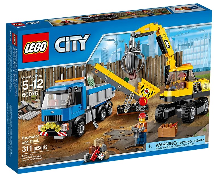 LEGO City 60075 Excavator and Truck - Toysnbricks