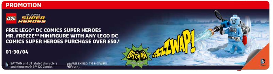 LEGO DC Comics Super Heroes Mr.Freeze Minifigure Europe Promotion April 2016 - Toysnbricks