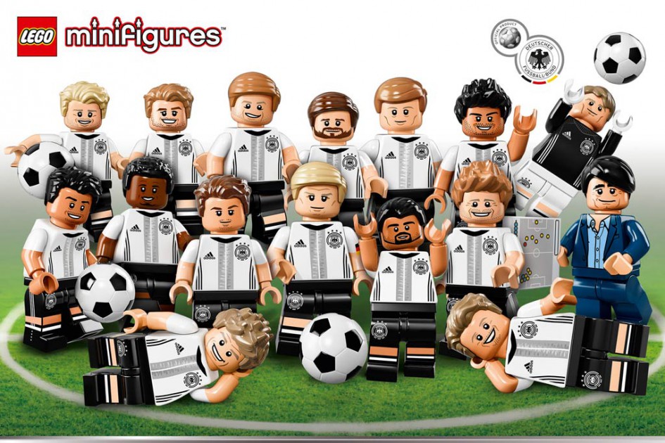 DFB #71014 Komplettset Lego Minifiguren FUSSBALL 2016 DIE MANNSCHAFT 