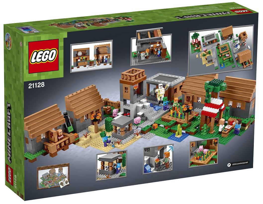 LEGO Minecraft 21128 The Village Back Box June 2016 - Toysnbricks