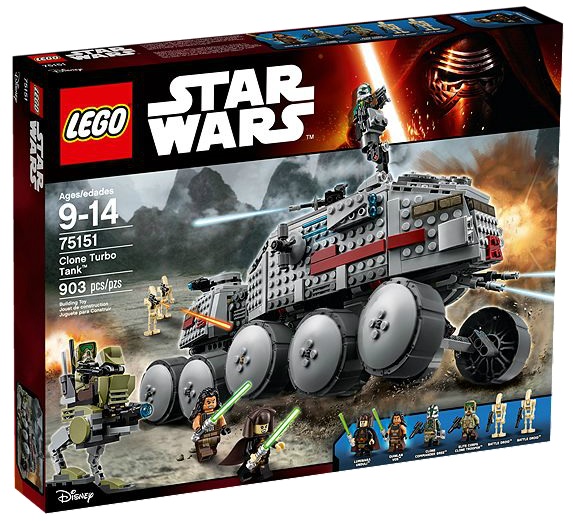 75151 LEGO Star Wars Clone Turbo Tank 2016 Version - Toysnbricks