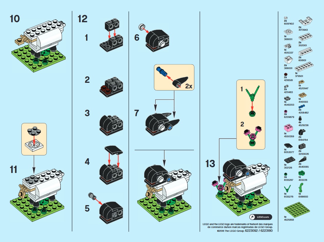 lidenskab cylinder binde March 2018 Monthly Mini Model Build Instructions - LEGO Goat - Toys N Bricks